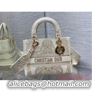 Best Price Dior MEDIUM LADY D-LITE BAG Embroidery M0565OE-3