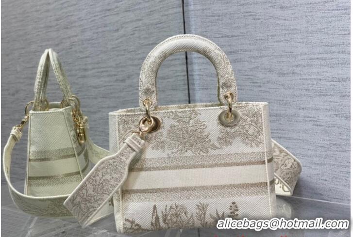 Best Price Dior MEDIUM LADY D-LITE BAG Embroidery M0565OE-3