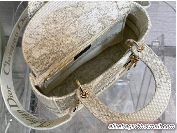 Best Price Dior MEDIUM LADY D-LITE BAG Embroidery M0565OE-3