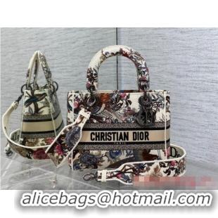 Good Product Dior MEDIUM LADY D-LITE BAG Embroidery M0565OE-5