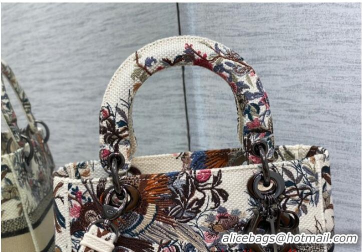 Good Product Dior MEDIUM LADY D-LITE BAG Embroidery M0565OE-5