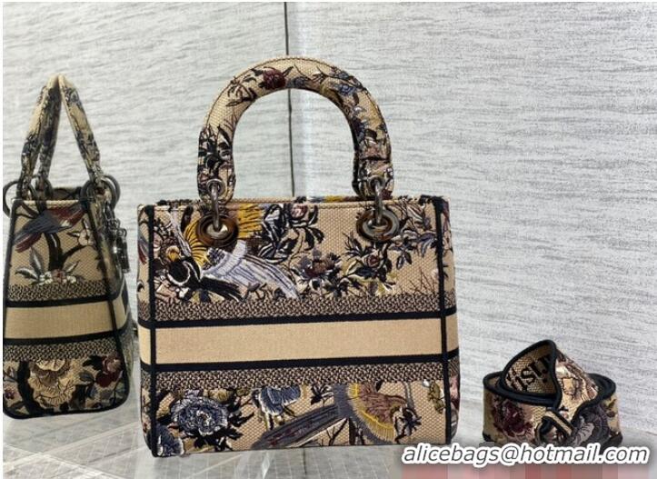 Super Quality Dior MEDIUM LADY D-LITE BAG Embroidery M0565OE-6