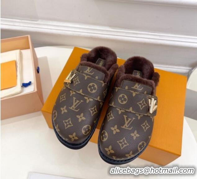 Best Product Louis Vuitton LV Cosy Flat Comfort Clog Mules in Monogram Canvas 012138