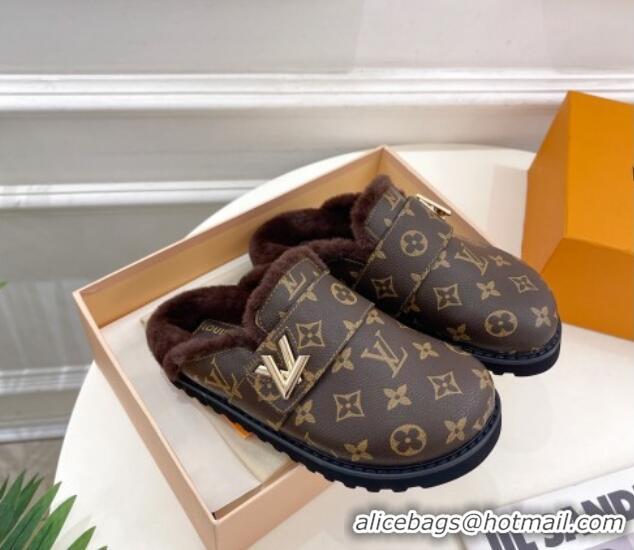 Best Product Louis Vuitton LV Cosy Flat Comfort Clog Mules in Monogram Canvas 012138