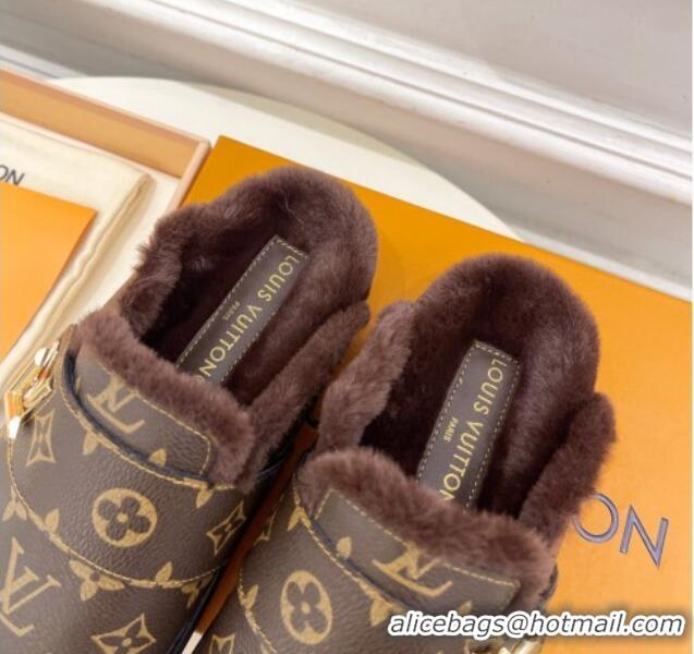 Best Product Louis Vuitton LV Cosy Flat Comfort Clog Mules in Monogram Canvas 012138