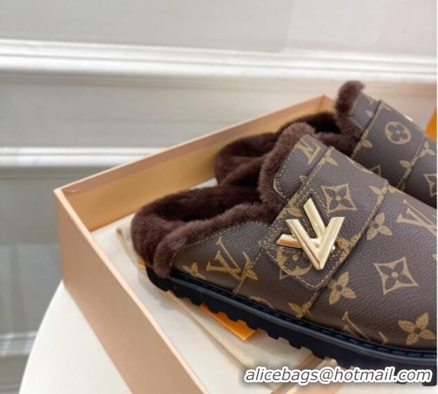 Best Product Louis Vuitton LV Cosy Flat Comfort Clog Mules in Monogram Canvas 012138