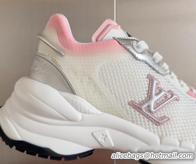 Top Grade Louis Vuitton Run 55 Sneakers in Mesh Light Pink 012139