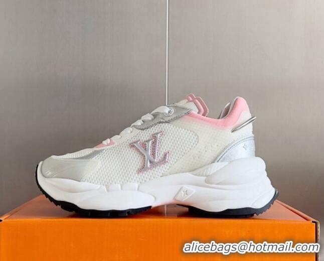 Top Grade Louis Vuitton Run 55 Sneakers in Mesh Light Pink 012139