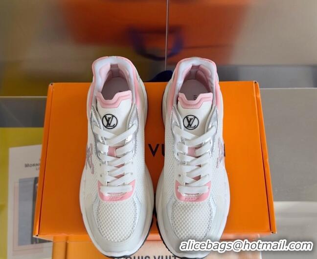 Top Grade Louis Vuitton Run 55 Sneakers in Mesh Light Pink 012139