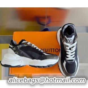 Low Cost Louis Vuitton Run 55 Sneakers in Mesh Black 012141