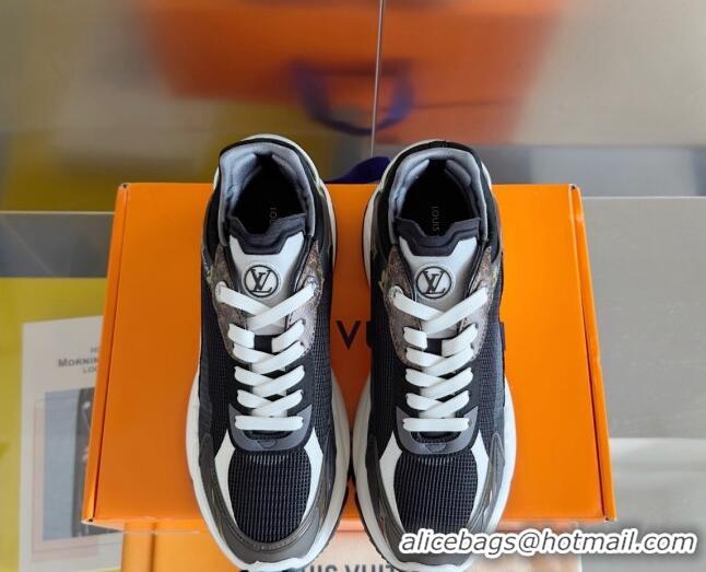 Low Cost Louis Vuitton Run 55 Sneakers in Mesh Black 012141