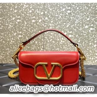 Low Cost VALENTINO GARAVANI MINI LOCO Calf leather Shoulder Bag 1W2B0K Red