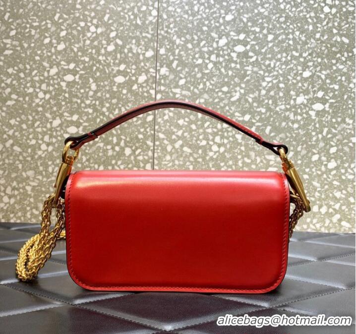 Low Cost VALENTINO GARAVANI MINI LOCO Calf leather Shoulder Bag 1W2B0K Red