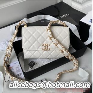 Good Product Chanel SMALL FLAP BAG AS3572 White