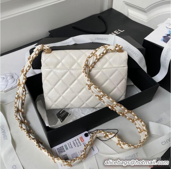 Good Product Chanel SMALL FLAP BAG AS3572 White