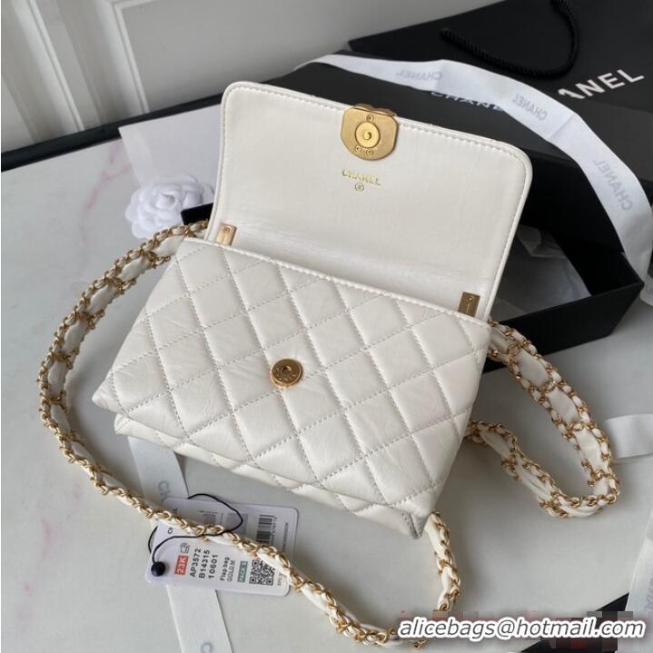 Good Product Chanel SMALL FLAP BAG AS3572 White