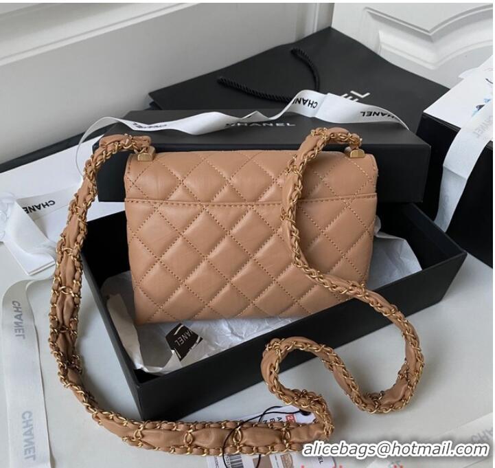 Top Quality Chanel SMALL FLAP BAG AS3572 Apricot