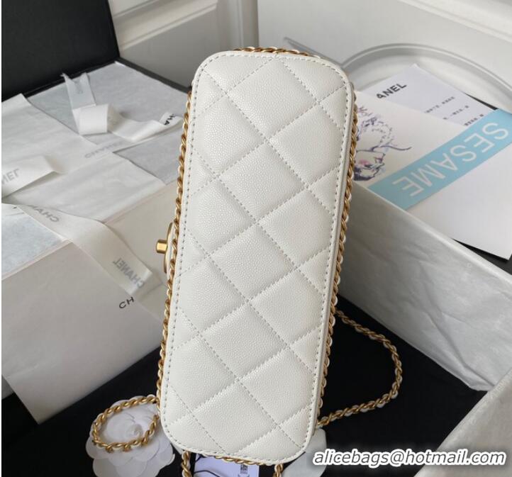 Promotional Chanel SMALL FLAP BAG AS4489 White