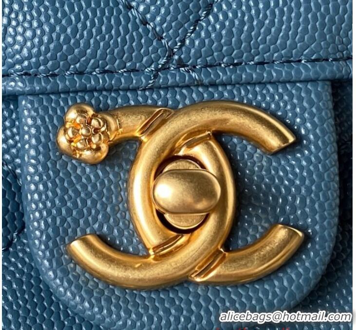 Pretty Style Chanel SMALL FLAP BAG AS4489 Blue