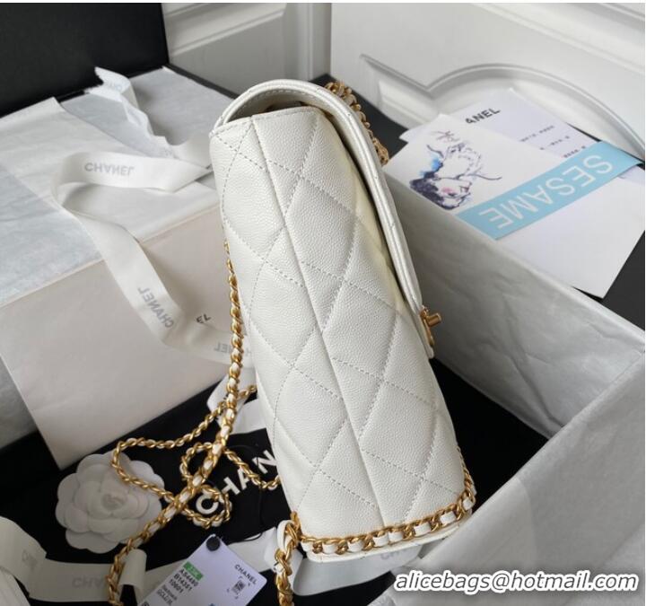 Pretty Style Chanel SMALL BACKPACK AS4490 White