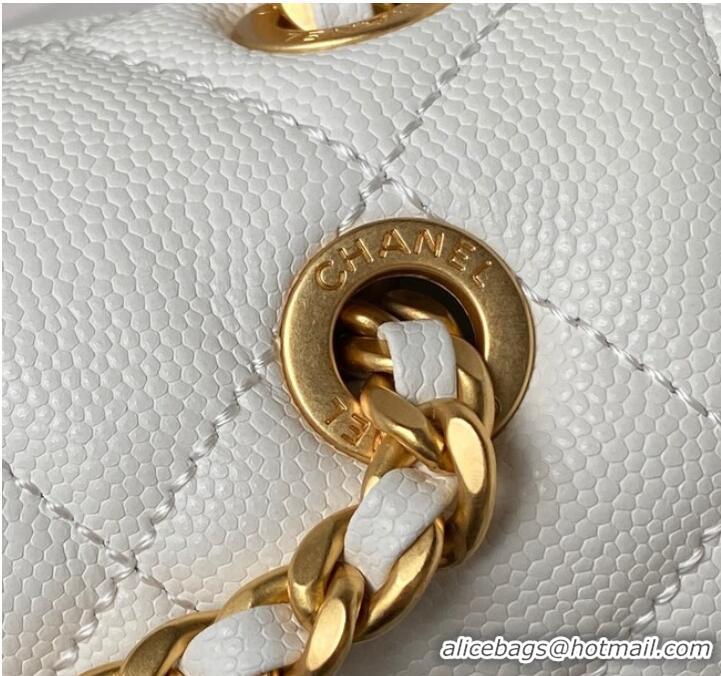 Pretty Style Chanel SMALL BACKPACK AS4490 White