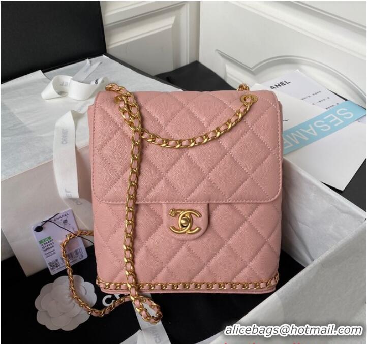 Popular Style Chanel SMALL BACKPACK AS4490 pink