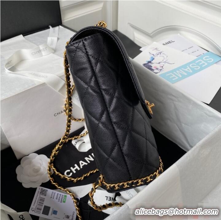 Famous Brand Chanel SMALL BACKPACK AS4490 black