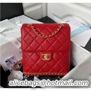 Top Grade Chanel SMALL BACKPACK AS4490 Red