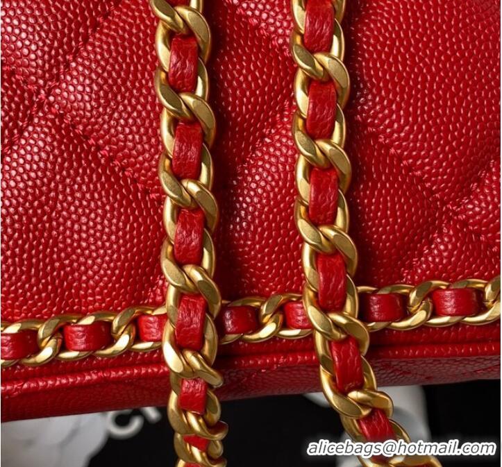 Top Grade Chanel SMALL BACKPACK AS4490 Red