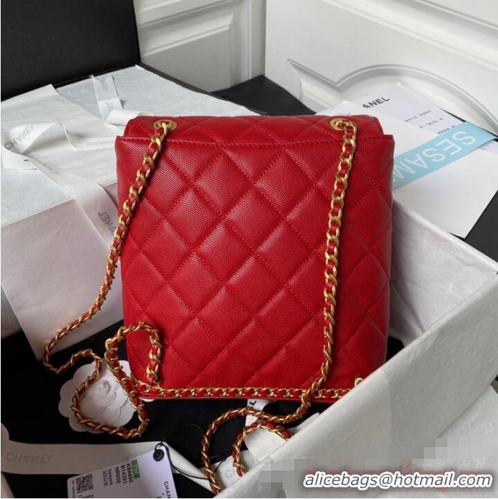 Top Grade Chanel SMALL BACKPACK AS4490 Red