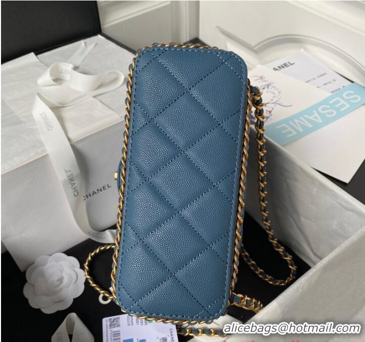 Buy Inexpensive Chanel SMALL BACKPACK AS4490 Blue