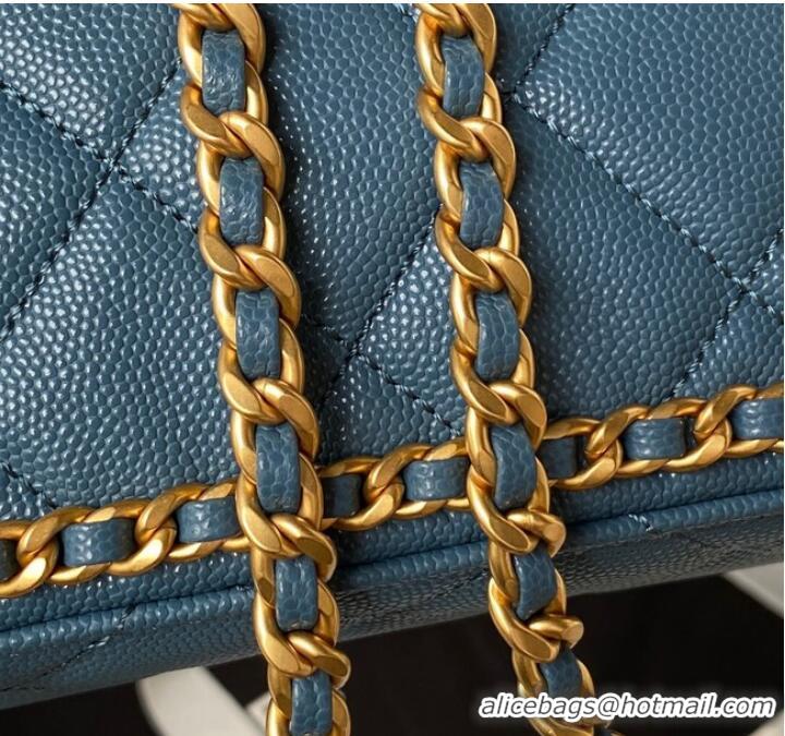 Buy Inexpensive Chanel SMALL BACKPACK AS4490 Blue