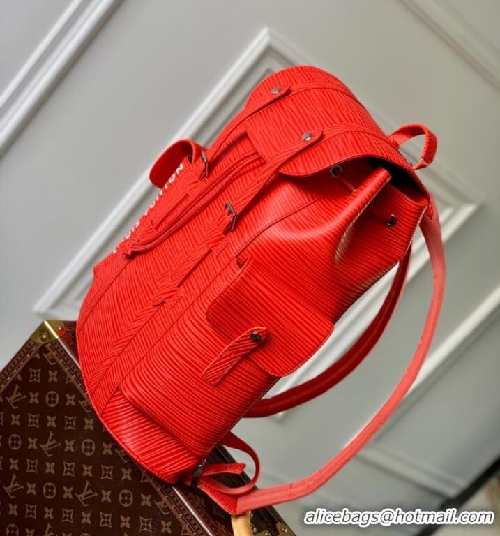 Promotional Louis vuitton Christopher MM M23764 Vermillion Red