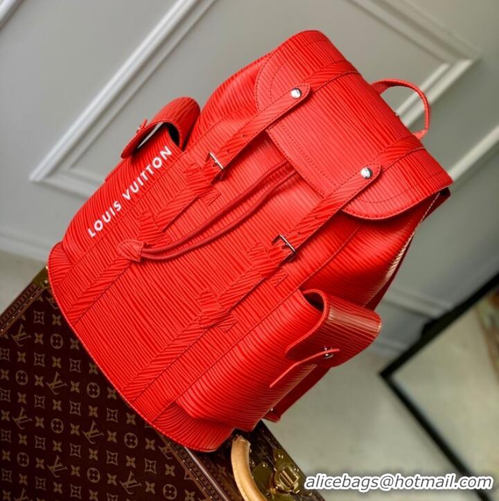 Promotional Louis vuitton Christopher MM M23764 Vermillion Red