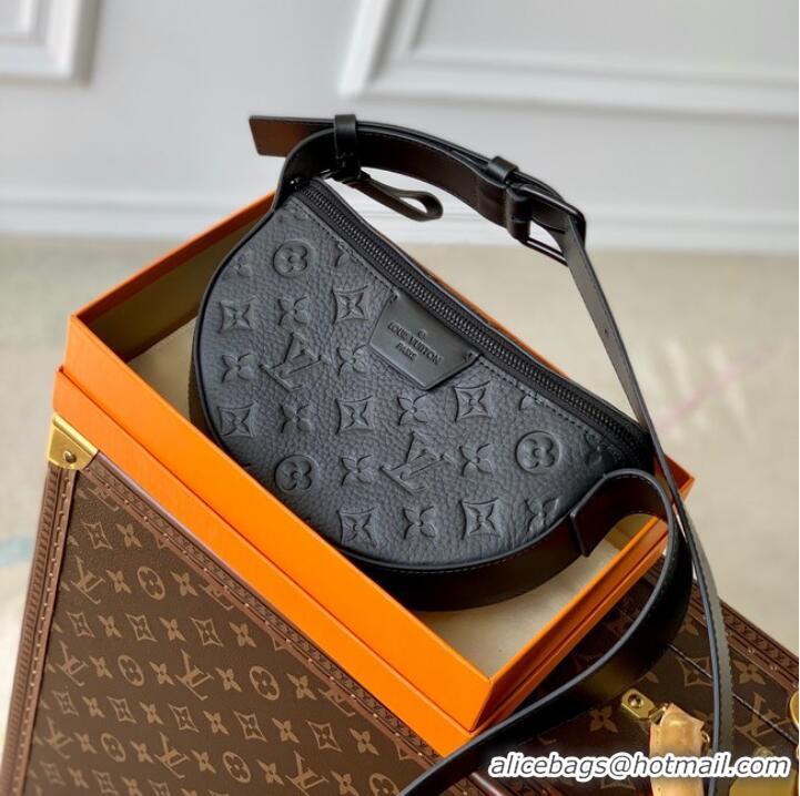 Pretty Style Louis vuitton Monogram Empreinte Moon Crossbody M23835 Black