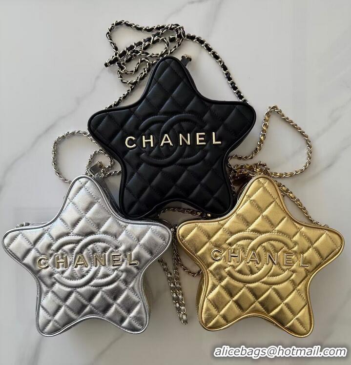 Inexpensive Chanel 24C Original Leather Star Bag AS4579 Gold