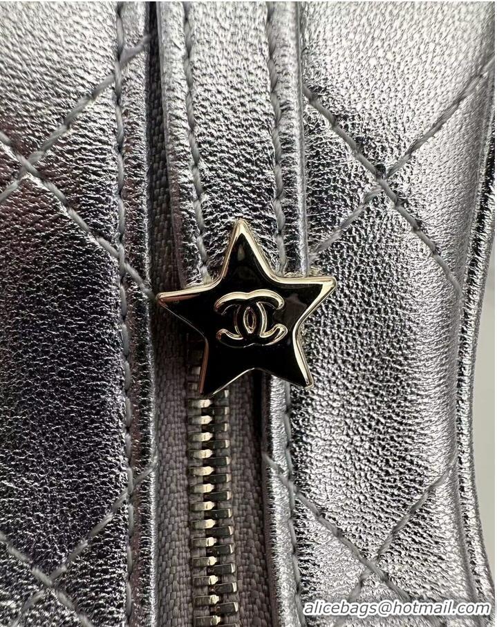 Super Quality Chanel 24C Original Leather Star Bag AS4579 Silver