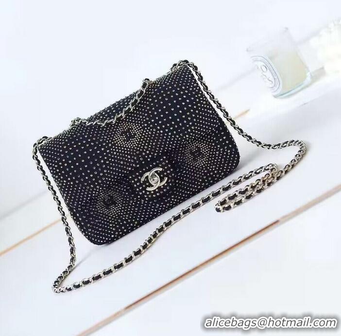 Famous Brand Chanel SMALL FLAP BAG AS3965 Diamond Grey