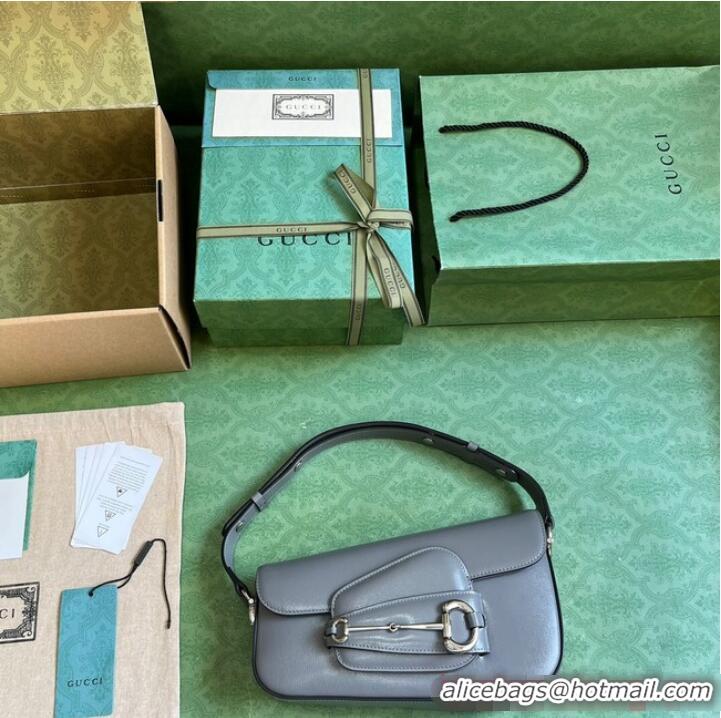 Buy Discount GUCCI HORSEBIT 1955 SMALL SHOULDER BAG 764155 Gray