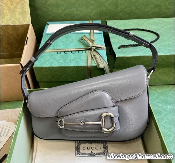 Buy Discount GUCCI HORSEBIT 1955 SMALL SHOULDER BAG 764155 Gray