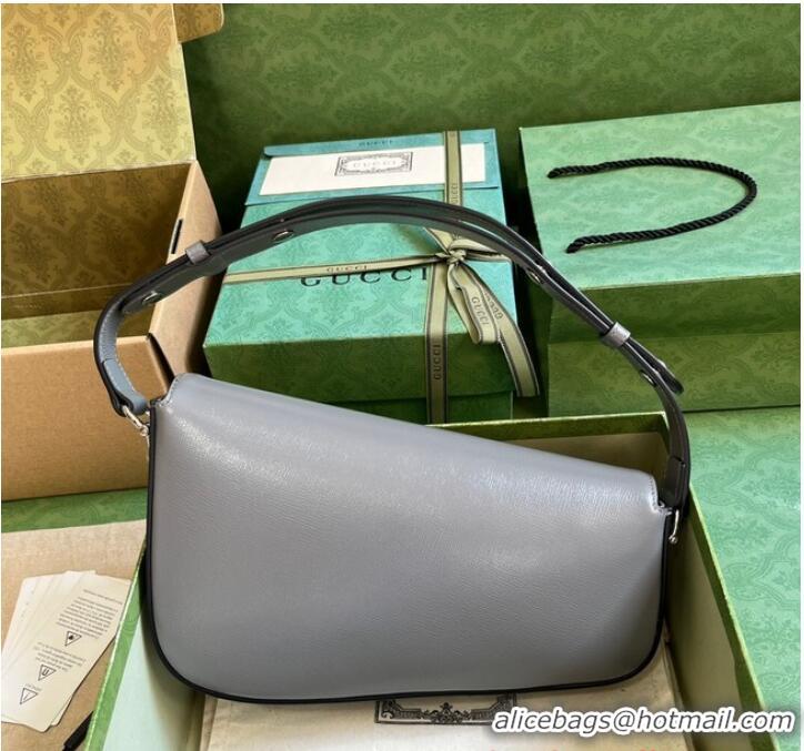 Buy Discount GUCCI HORSEBIT 1955 SMALL SHOULDER BAG 764155 Gray