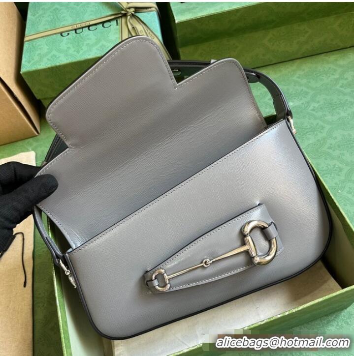 Buy Discount GUCCI HORSEBIT 1955 SMALL SHOULDER BAG 764155 Gray