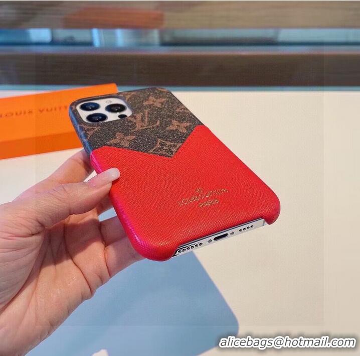 Famous Brand Louis Vuitton iPhone Case 869304 Red