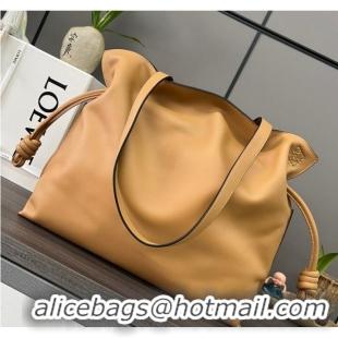 Pretty Style Loewe Original Leather Shoulder bag 062350 Apricot