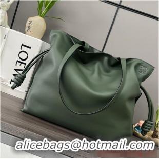 Trendy Design Loewe Original Leather Shoulder bag 062350 Dark Green