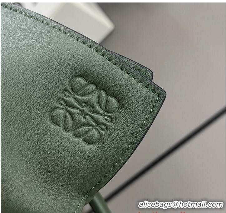 Trendy Design Loewe Original Leather Shoulder bag 062350 Dark Green