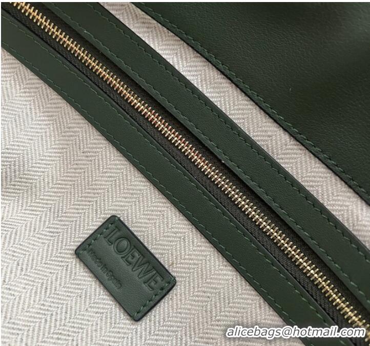 Trendy Design Loewe Original Leather Shoulder bag 062350 Dark Green