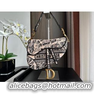 Famous Brand Dior SADDLE BAG Embroidery M0446C-1