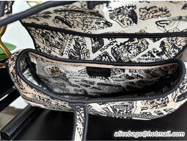 Famous Brand Dior SADDLE BAG Embroidery M0446C-1