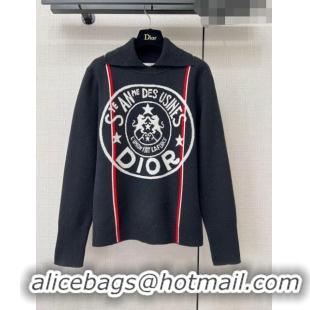 Low Price Dior Cashmere Sweater D111011 Black 2023